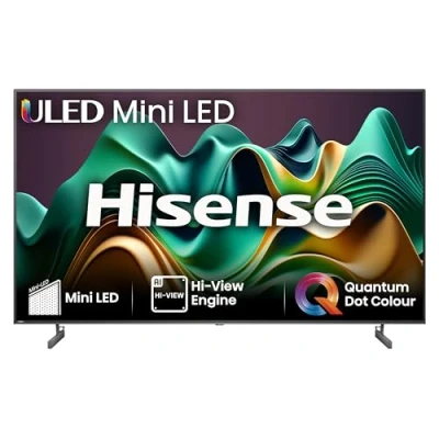 Image of Hisense 65 Inch 4K Mini LED TV 65U6NQTUK Quantum Dot Colour, Dolby Vision Atmos, Hi View Engine, FilmMaker Mode, Vidaa OS with Voice Control, Freely, Youtube, Netflix and Disney+ (2024 Model)
