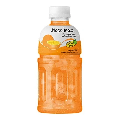 Image of Mogu Orange Nata De Coco Juice, 10.82 Fl Oz (6 Bottles), 300 milliliters