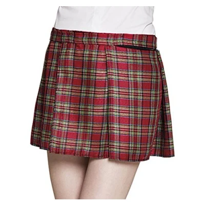 Image of Boland BOL81226 Kilt Women&#039;s Scottish Skirt Mrs Tartan Red with Pocket, Adult, One Size