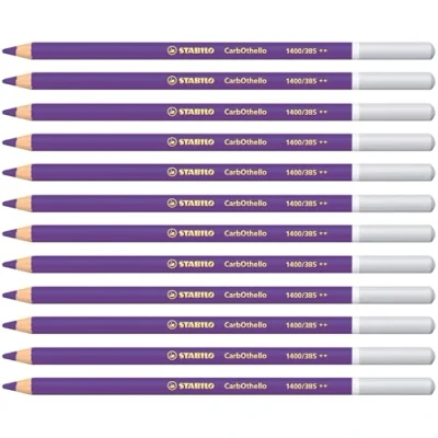 Image of Chalk Pastel Pencil STABILO CarbOthello Pack of 12 Violet Deep