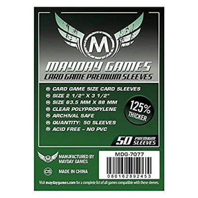 Image of 7077 Clear Premium Card Sleeves 63.5x88 mm (4x50 Pack, 200 Sleeves)