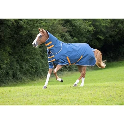 Image of Shires Tempest Original Lite Turnout Rug &amp; Neck Teal 7ft0