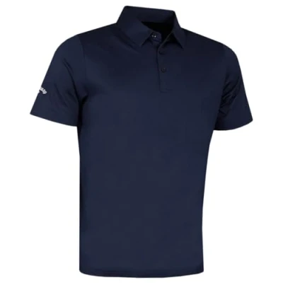 Image of Callaway Golf Mens Swingtech Solid Polo Shirt Peacoat XXL