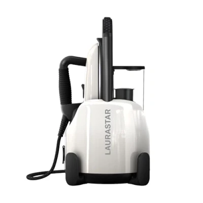 Image of Laurastar Lift Pure White, 3in1 Portable Steam Station, Irons, Steams and Purifies Clothing, Hygienic Steam, Design, Removable Water Tank, Vertical Ironing, White
