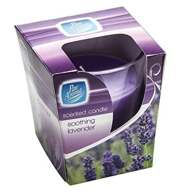 Image of Pan Aroma Scented Candle Soothing Lavender Fragrance fragranced Scent Smell Smelly