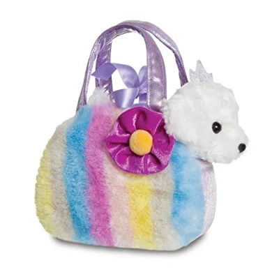 Image of Aurora, 61434, Fancy Pal Princess Puppy with Multi coloured Stripes, Soft Toy