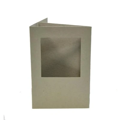 Image of Trucraft Recycled Tri Fold A6 Square Aperture Cards with Envelopes Pack of 5