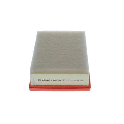 Image of 2012001, 2240193 Air Filter BOSCH F 026 400 671 69mm 181mm 282mm Insert FORD: Transit Mk7 Van, Platform / Chassis