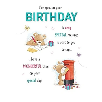 Image of Cute Birthday Card 7 x 5 inches Piccadilly Greetings