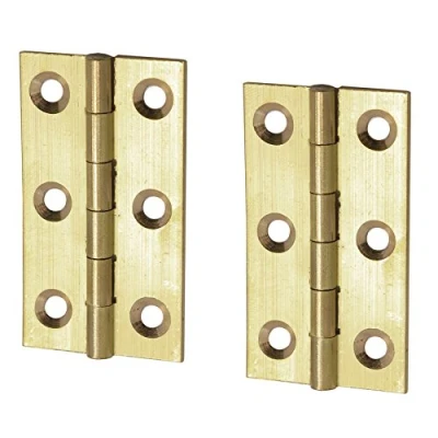 Image of 10x Pairs of Solid Brass Butt Hinges 50mm/2&quot; Strong Door/Trunk/Box/Chest