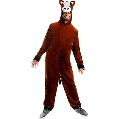 Image of Funidelia Horse Costume for men and women Animals adults accessory fancy dress &amp; props Halloween, carnival parties Size S M Brown