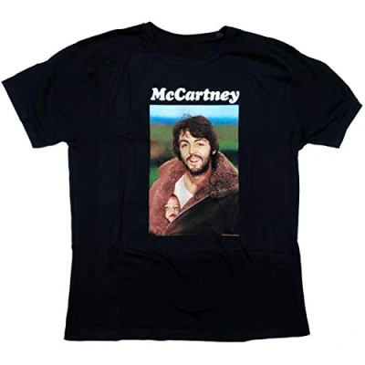 Image of Paul McCartney T Shirt Back Cover Photo First Album 100% Official XL Black