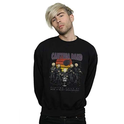 Image of Star Wars Men&#039;s Cantina Spaceport Sweatshirt Black Large