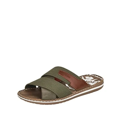 Image of Rieker Men&#039;s 21066 Mule, grün, 6.5 UK