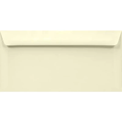 Image of Netuno Lessebo DL Envelopes 110 x 220 mm 100 g Smooth Ivory Cream Straight Flap Without Window for Weddings Birthdays Christening Communion Christmas Easter Pack of