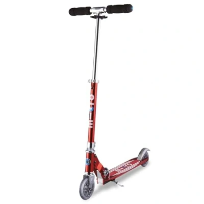 Image of Micro Scooters Sprite Classic Children&#039;s Scooter Handlebar Adjustable Foldable 5 12yrs Boys &amp; Girls Red