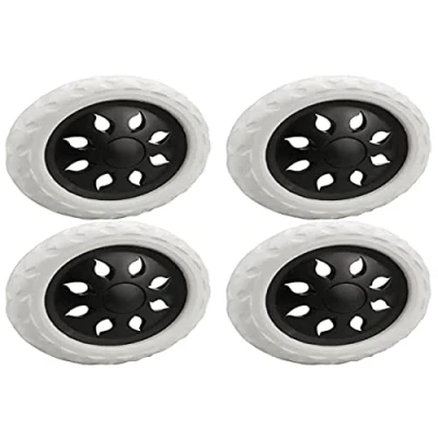 Image of Set of 4 Replacement Wheels, Castors for Wheelchair Front Wheels Shopping Trolley Rollator Combi Travel Luggage Spare