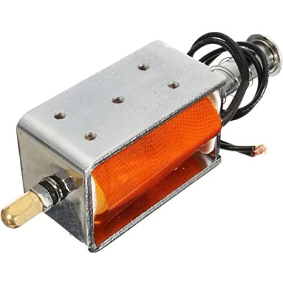 Image of DC 12V 35mm Long Stroke Push Pull Solenoid Small Electromagnetic Electric Magnet