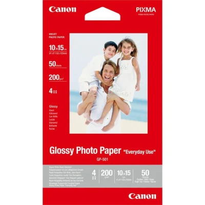 Image of Canon Glossy Photo Paper 4x6in (Pack of 50) 0775B081