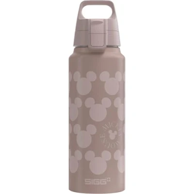 Image of SIGG Aluminum Water Bottle WMB Pathfinder Disney Mickey Mouse Pattern Climate Neutral Certified Suitable for Carbonated Beverages Leakproof &amp; Lightweight BPA Free Blue 1L