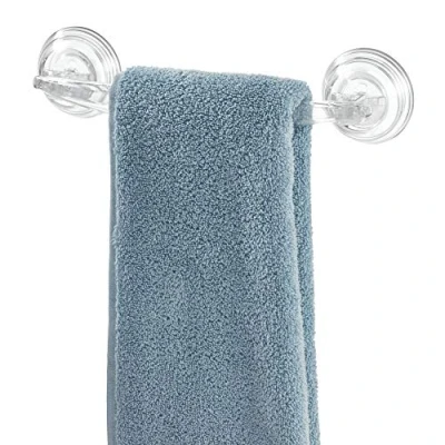 Image of InterDesign 52620Power Lock Suction Bathroom Towel Bar Clear,11.2&quot; x 5.65&quot; 2.35&quot;