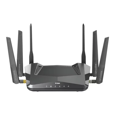 Image of D Link DIR X5460 EXO AX5400 Wi Fi 6 Router with Gigabit Ethernet Ports, MU MIMO, Band Steering, 1024 QAM, OFDMA, WPA3, Firewall, Parental Controls and Speedtest. Works Alexa/Google Assistant.