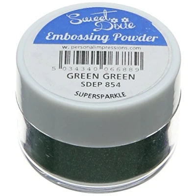 Image of Sweet Dixie Embossing Powder, Synthetic Material, Green Supersparkle, 4 x 3 cm