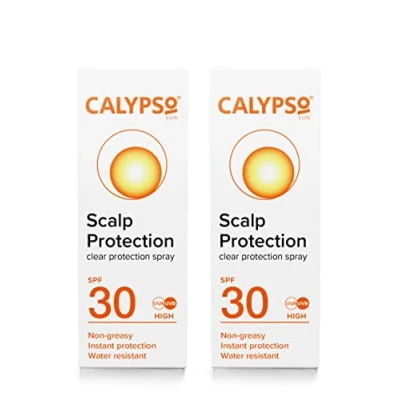 Image of Calypso Scalp Protector Spray SPF30 Multipack 2 x 50ml ǀ Hair and Sunscreen, UVA UVB Protection, Water Resistant, Non Greasy