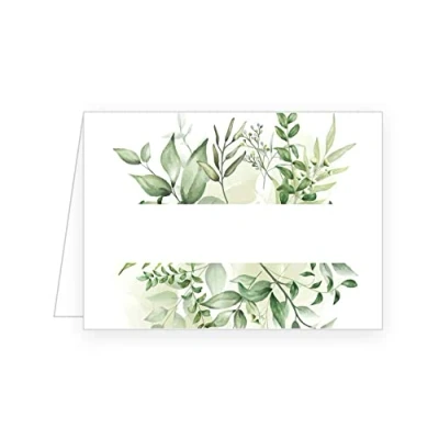 Image of Edition Seidel 50 Premium Place Cards, Name Table Seating Cards for Wedding Birthday Silver Gold Celebration