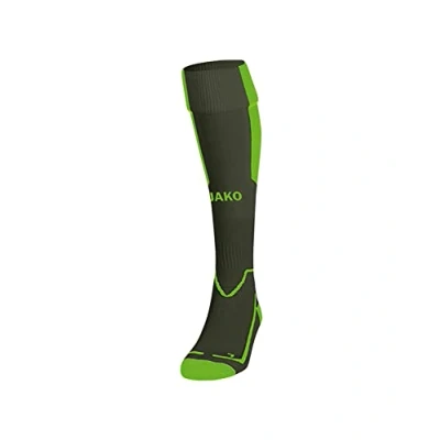 Image of JAKO Lazio Socks Unisex Khaki/Neon Green, 5 (43 46)