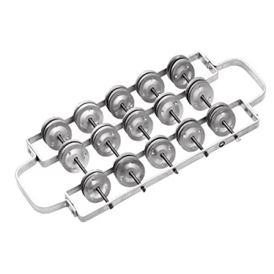 Image of Meinl Percussion Aluminum Rocar Instrument Medium Large Samba Jingle Aluminum, Silver (RC2 M)