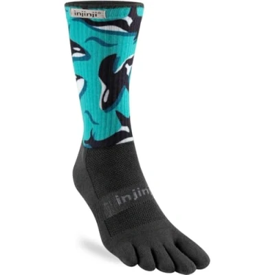 Image of Injinji TRAIL MIDWEIGHT CREW ARTIST DESIGNED ORCAS S, multicoloured, S