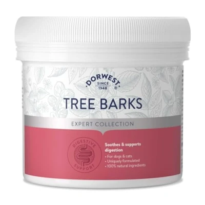 Image of Dorwest Tree Barks Powder for Dogs and Cats, 200g, Slippery Elm Soothes Digestion &amp; Upset Tummies, Eases Discomfort, Natural Formula