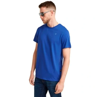 Image of G Star Bases R T S\S Basic Tshirt, Men&#039;s, Size: Medium, Radar blue