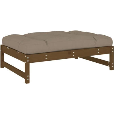 Image of vidaXL Garden Footstool Honey Brown 120x80 cm Solid Wood Pine