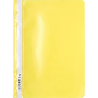 Image of Exacompta Ref 449204B_PAQ PP Transfer File Suitable For Use With A4 Documents, Premium PVC, Clear Front Cover, Holds Approx. 100 Sheets Yellow (Pack of 25)