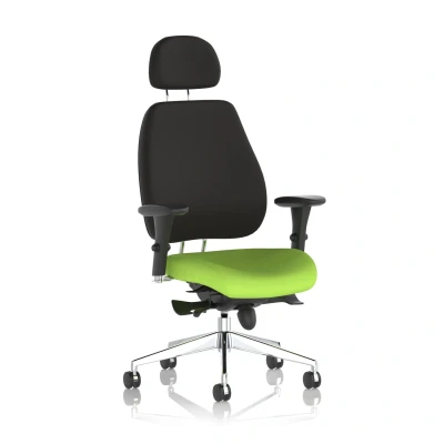 Image of Chiro Plus Bespoke Colour Seat Tabasco Orange With Headrest