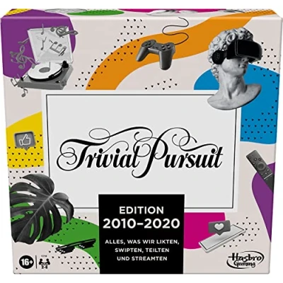 Image of Hasbro Trivial Pursuit 2010 Edition Includes Years 2020, Board Game for Adults and Teens, 2 6 Players from 16 Old German Language