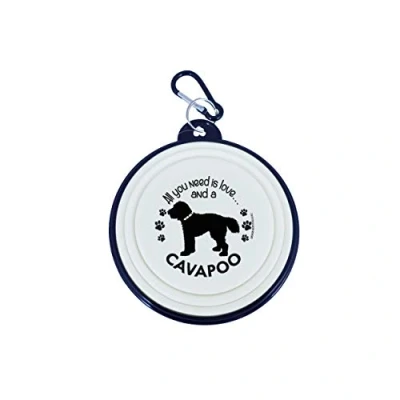 Image of Travel Dog Bowls Collapsible Bowl Small Dogs (Cavapoo)