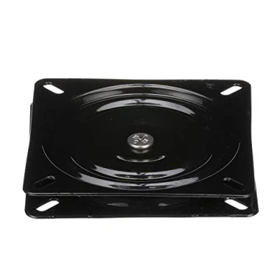 Image of Attwood 17720 Seat Swivel, for Boat Seat, 6 ¼ Inches, 0 Degrees Tilt, Aluminum, Black Power Coated
