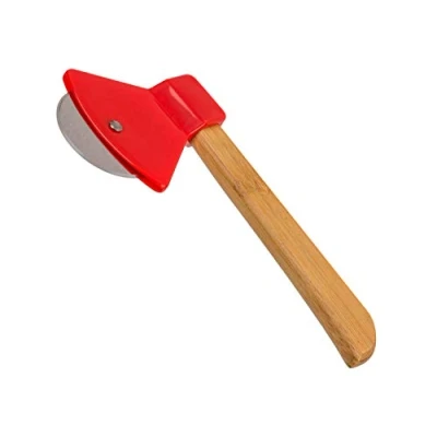 Image of Out of the blue Pizzacutter 71/3237 Axe Approx. 18 cm Bamboo and Stainless Steel