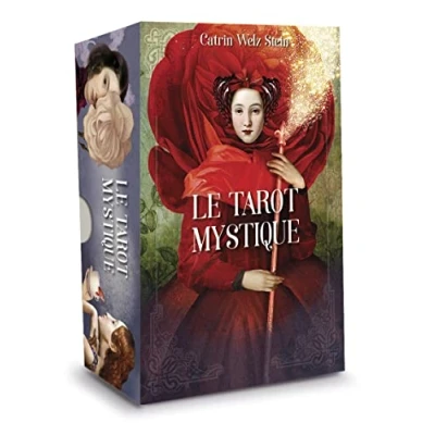 Image of STONEMUSLE Mystique Tarot Cartomancie Box of 83 Silver Sliced Cards Bell Contains an Explanatory Booklet French Edition