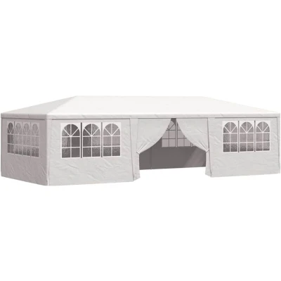 Image of vidaXL Professional Party Tent with Side Walls 4x9 m White 90 g/m?