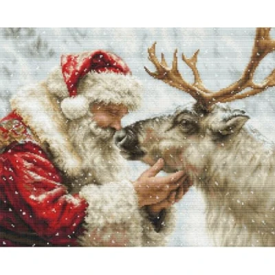 Image of Luca S Cross Stitch Kit Gold The Warmth of Friendship, B709, Counted for Adults, Needlecraft and Embroidery