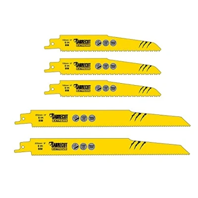 Image of 5 x SabreCut SCRSK5DF 150mm 225mm 6 TPI S610DF S1110DF Fast Wood and Metal Cutting Reciprocating Sabre Saw Blades Compatible with Bosch Dewalt Makita many others