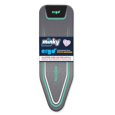 Image of Minky Ironing Board Cover, Cotton, Mint, 122 x 38 cm
