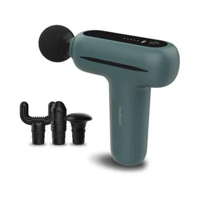 Image of medisana MG 200 Mini Massage Gun, Gun with 4 attachments, Massager Smart Mode and 5 Intensity Levels for Relaxation Massage, Long Battery Life, Storage Box