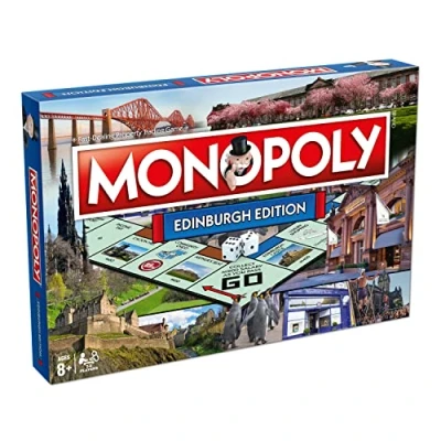 Image of MONOPOLY Board Game Edinburgh Edition: 2 6 Players Family Games for Kids and Adults, 8 up, Ideal Night