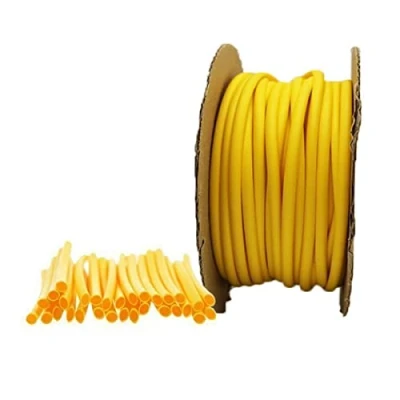 Image of UMTMedia® 6 Metres Yellow 6mm Heat Shrink 2:1 Tube Tubing Sleeve Sleeving.