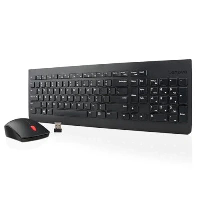 Image of Lenovo 510 Wireless Keyboard &amp; Mouse Combo, 2.4 GHz Nano USB Receiver, Full Size, Island Key Design, Left or Right Hand, 1200 DPI Optical Mouse, GX30N81775, Black